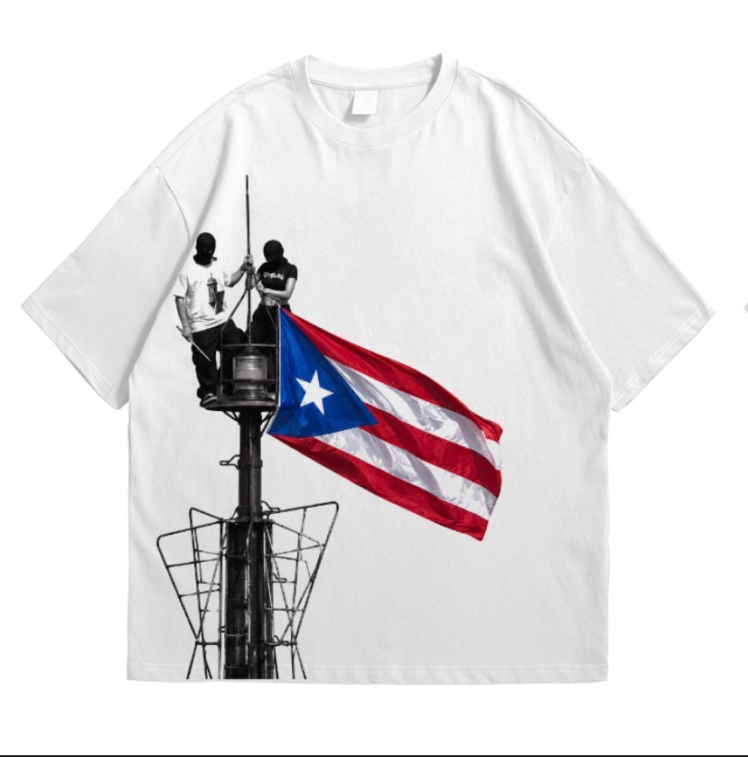 EMPIRE STATE CSTMFLARE OVERSIZE WHITE TEE