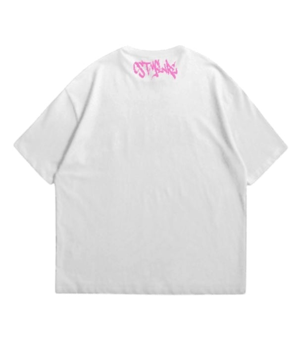 Pink CSTMFLARE oversize Tee