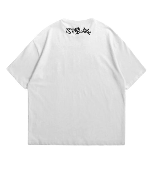 Black CSTMFLARE oversize Tee