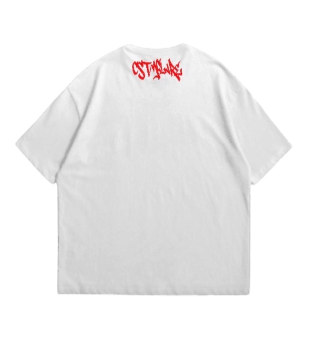 EMPIRE STATE CSTMFLARE OVERSIZE WHITE TEE